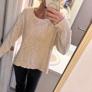 J crew large crew neck sweater